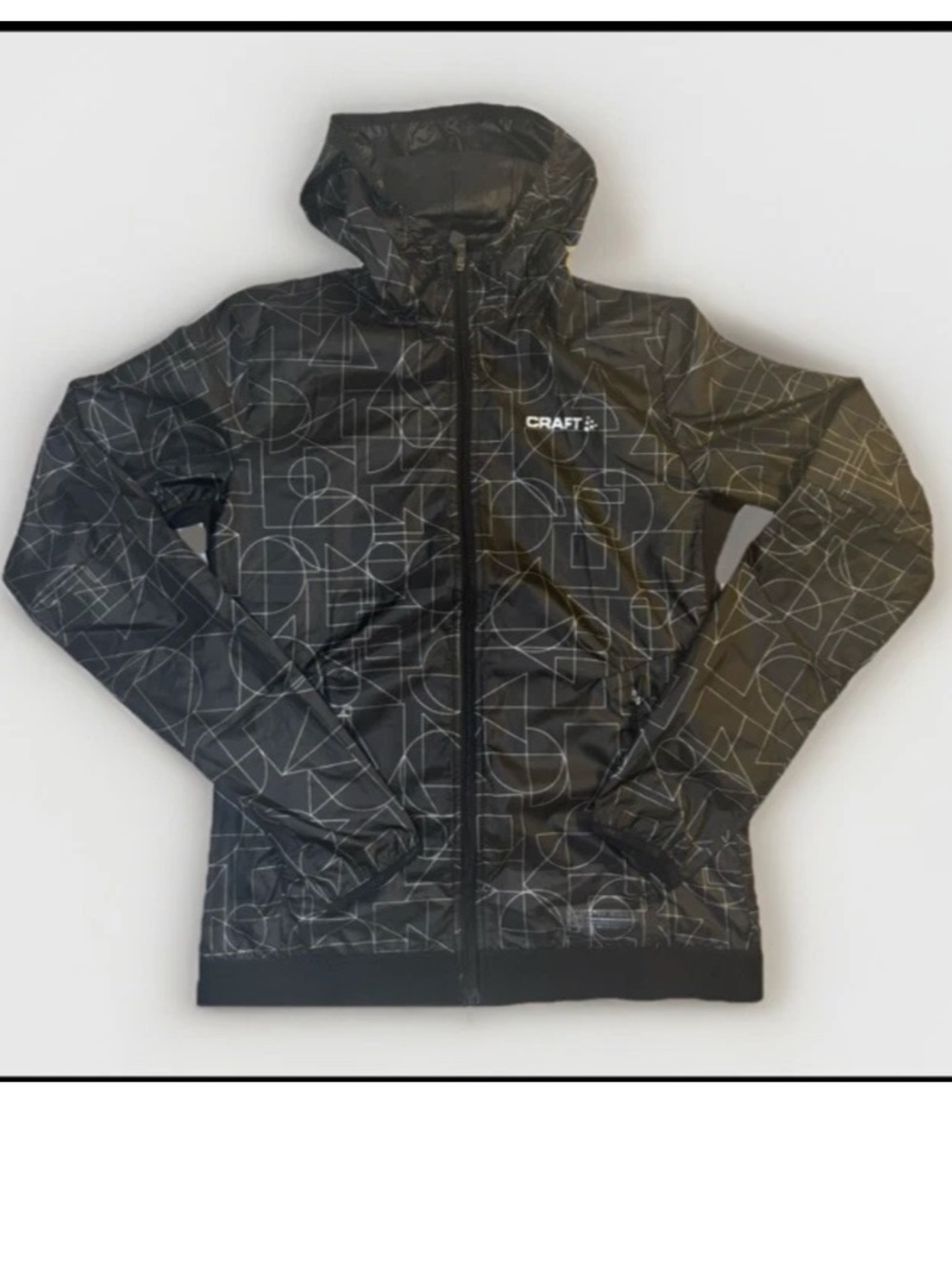 Craft Woman’s Lumen Wind Running Lightweight Jacket Size XS, Shapes Pattern
